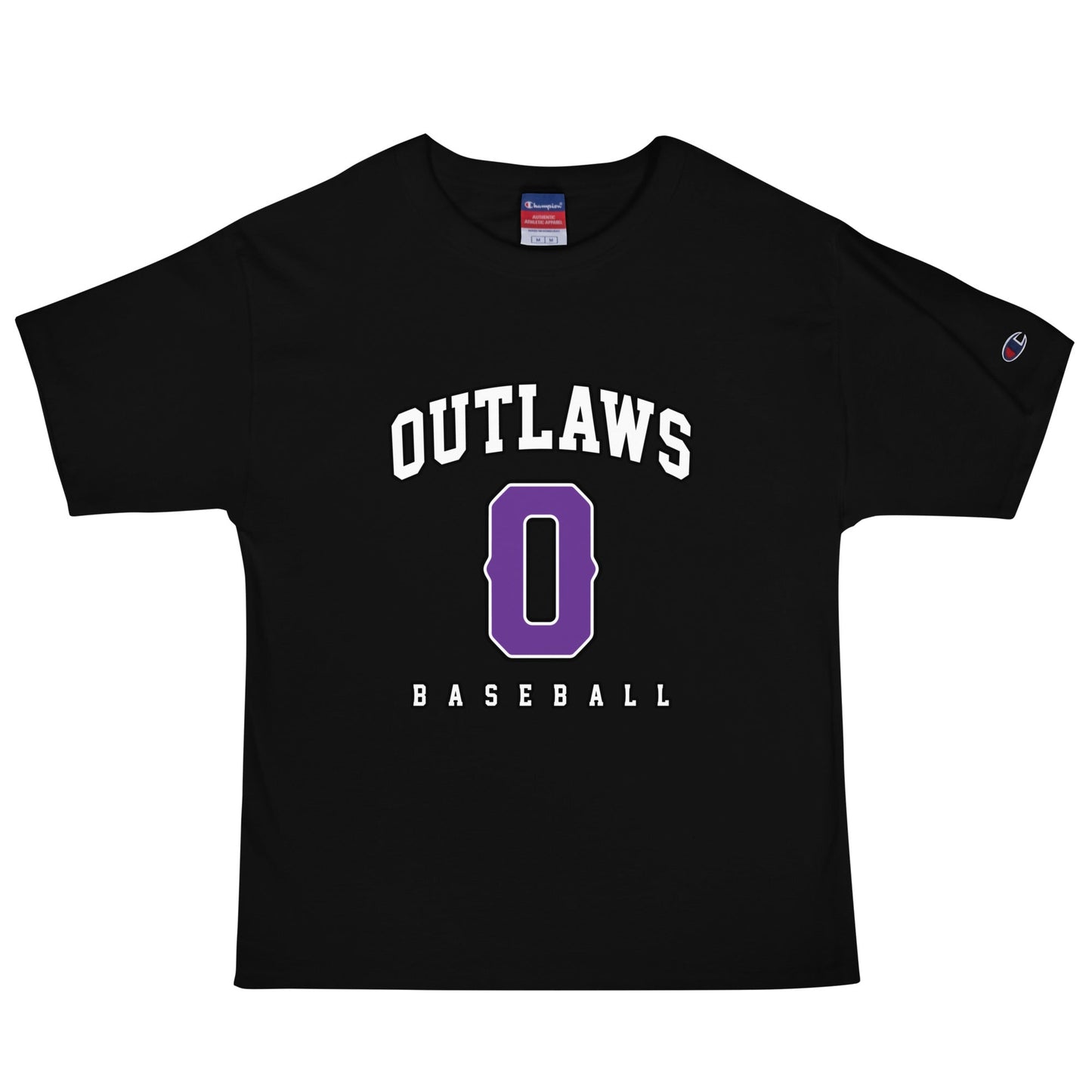 Signature | Champion T-Shirt | Carolina Outlaws Baseball | Atheltics Logo