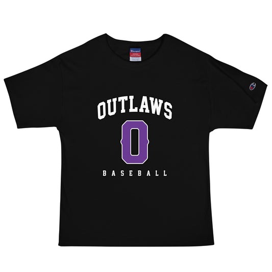 Signature | Champion T-Shirt | Carolina Outlaws Baseball | Atheltics Logo