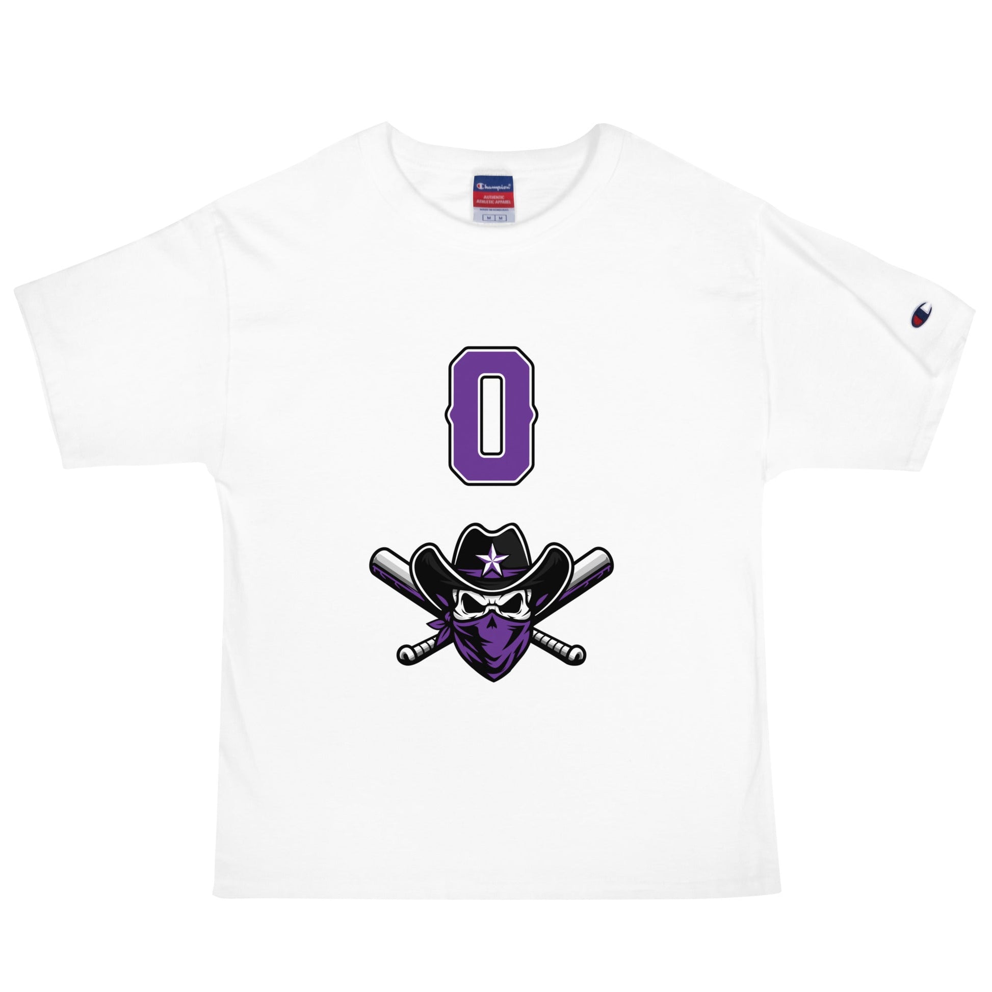 Signature | Champion T-Shirt | Carolina Outlaws Baseball | Purple Renegades Logo
