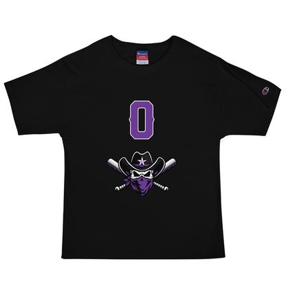 Signature | Champion T-Shirt | Carolina Outlaws Baseball | Purple Renegades Logo