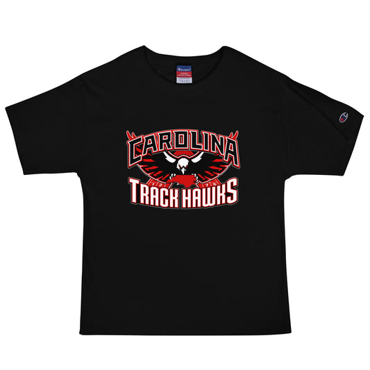 Signature | Champion T-Shirt | Carolina track Hawks | Emblem Logo