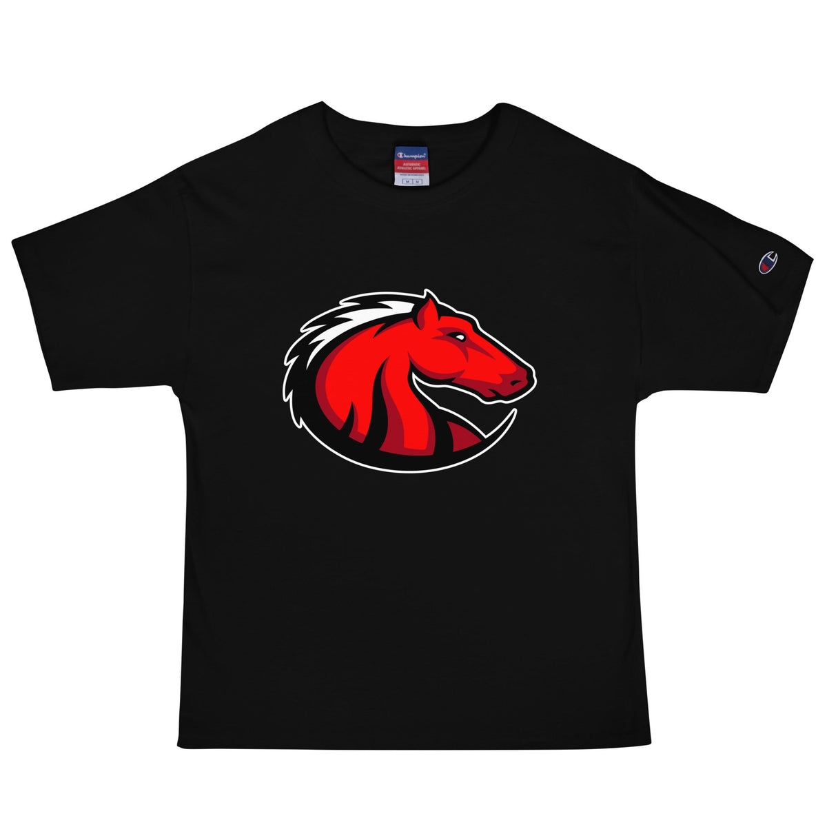 Signature | Champion T-Shirt | Central Maine Community College Woman’s Soccer | Crest Logo