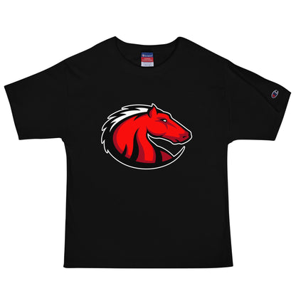 Signature | Champion T-Shirt | Central Maine Community College Woman’s Soccer | Crest Logo