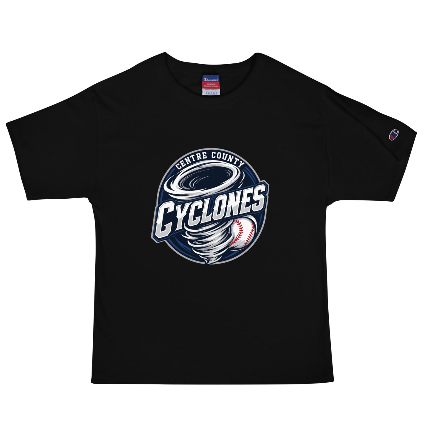 Signature | Champion T-Shirt | Centre County Cyclones | Badge Logo