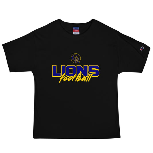 Signature | Champion T-Shirt | Chestnut Ridge Lions Football | Vanguard Logo