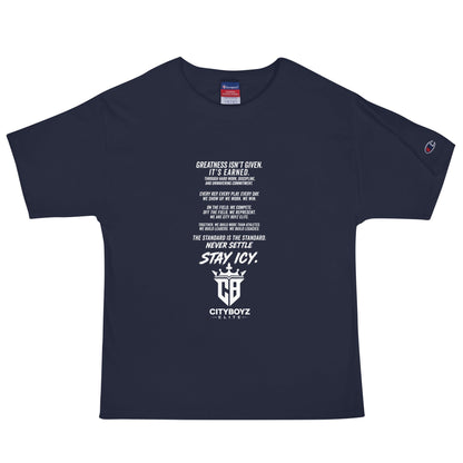 Signature | Champion T-Shirt | City Boyz Elite | Legacy Builder Mark Logo
