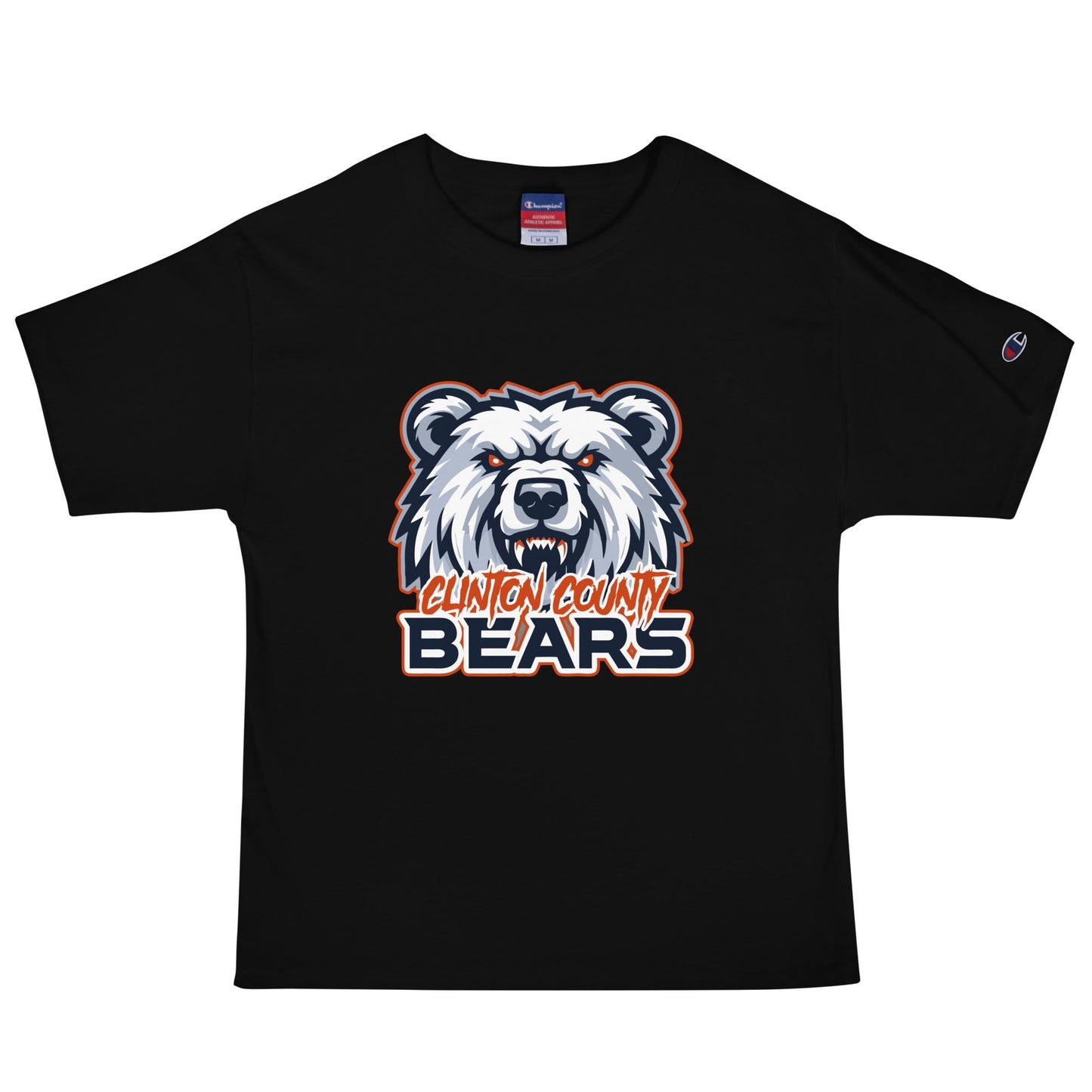 Signature | Champion T-Shirt | CLINTON COUNTY BEARS | Bears Mascot Logo