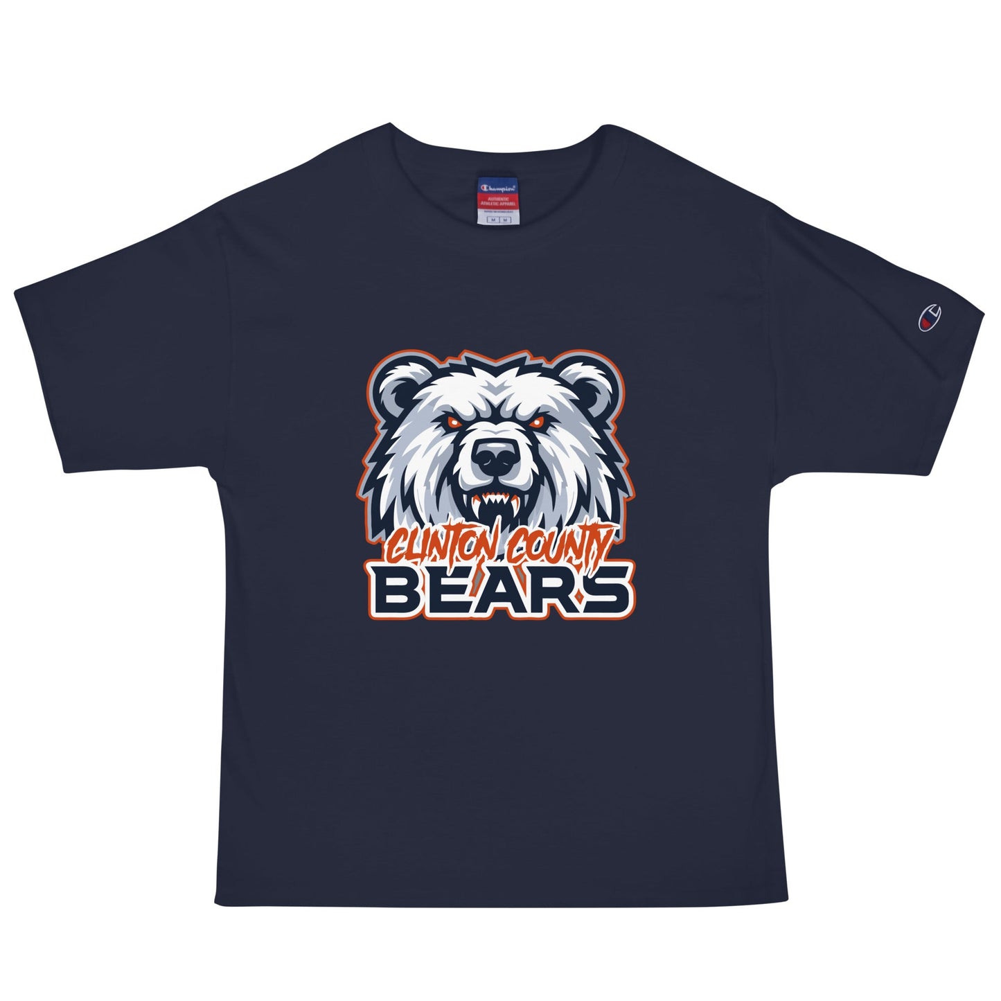 Signature | Champion T-Shirt | CLINTON COUNTY BEARS | Bears Mascot Logo