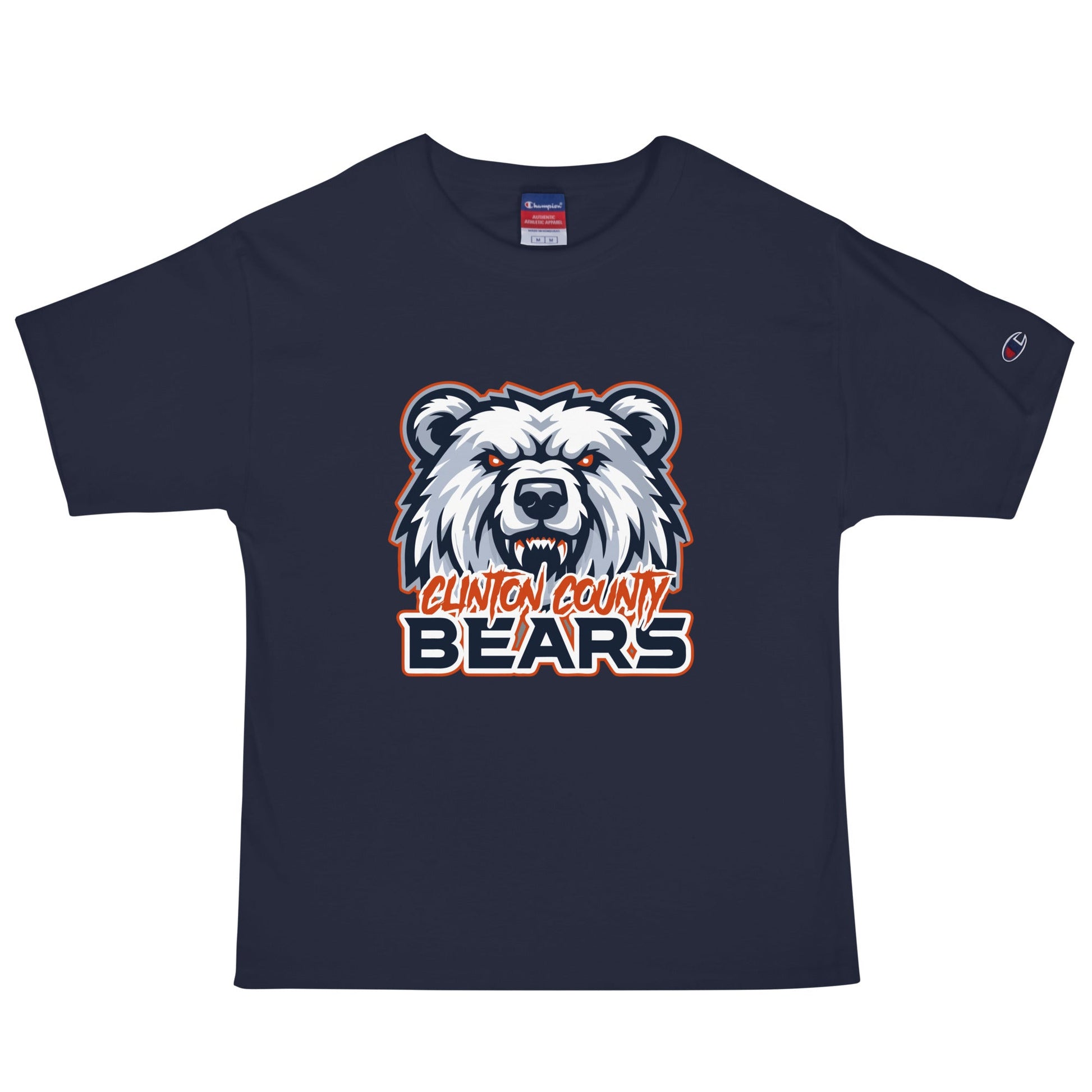 Signature | Champion T-Shirt | CLINTON COUNTY BEARS | Bears Mascot Logo