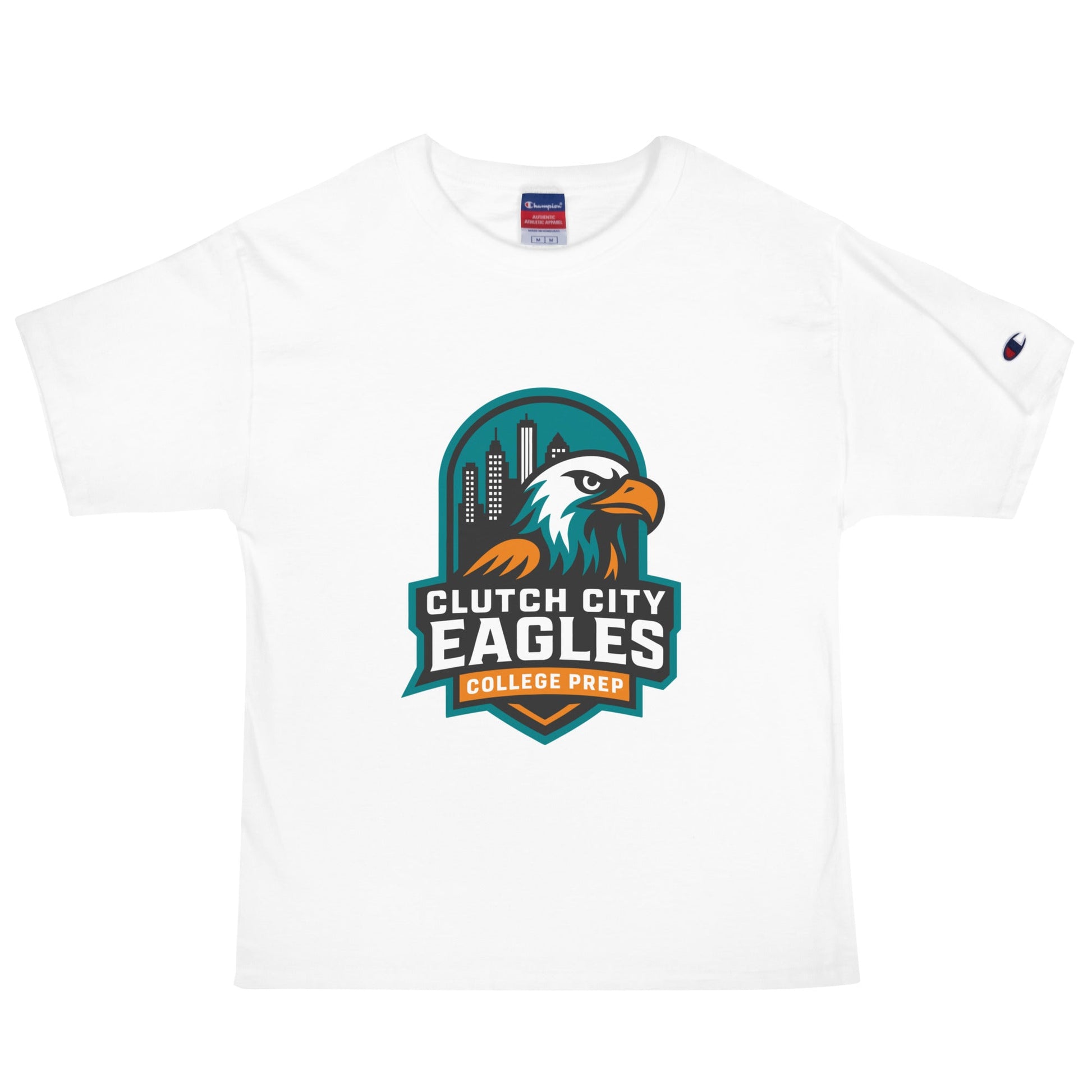 Signature | Champion T-Shirt | Clutch City College Prep | Shield Logo