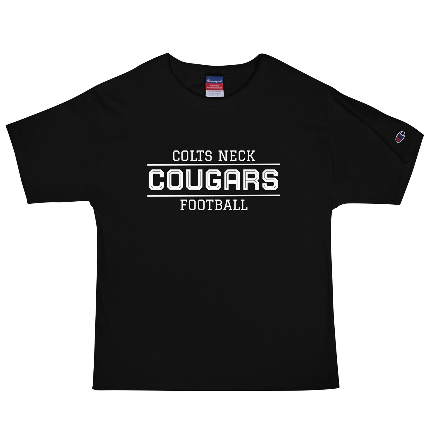 Signature | Champion T-Shirt | Colts Neck Cougars | Youth Tackle Football (AYF) | Script Logo