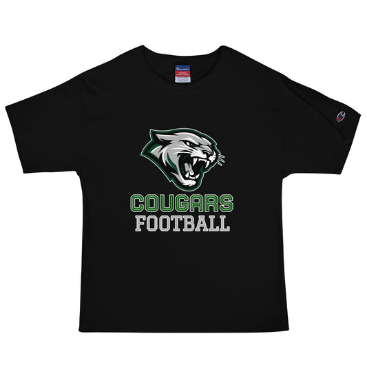 Signature | Champion T-Shirt | Colts Neck Cougars | Youth Tackle Football (AYF) | Strike Mascot Logo