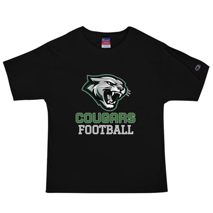 Signature | Champion T-Shirt | Colts Neck Cougars | Youth Tackle Football (AYF) | Strike Mascot Logo
