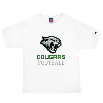 Signature | Champion T-Shirt | Colts Neck Cougars | Youth Tackle Football (AYF) | Strike Mascot Logo