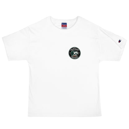 Signature | Champion T-Shirt | Colts Neck Cougars | Youth Tackle Football (AYF) | Varsity Badge Logo