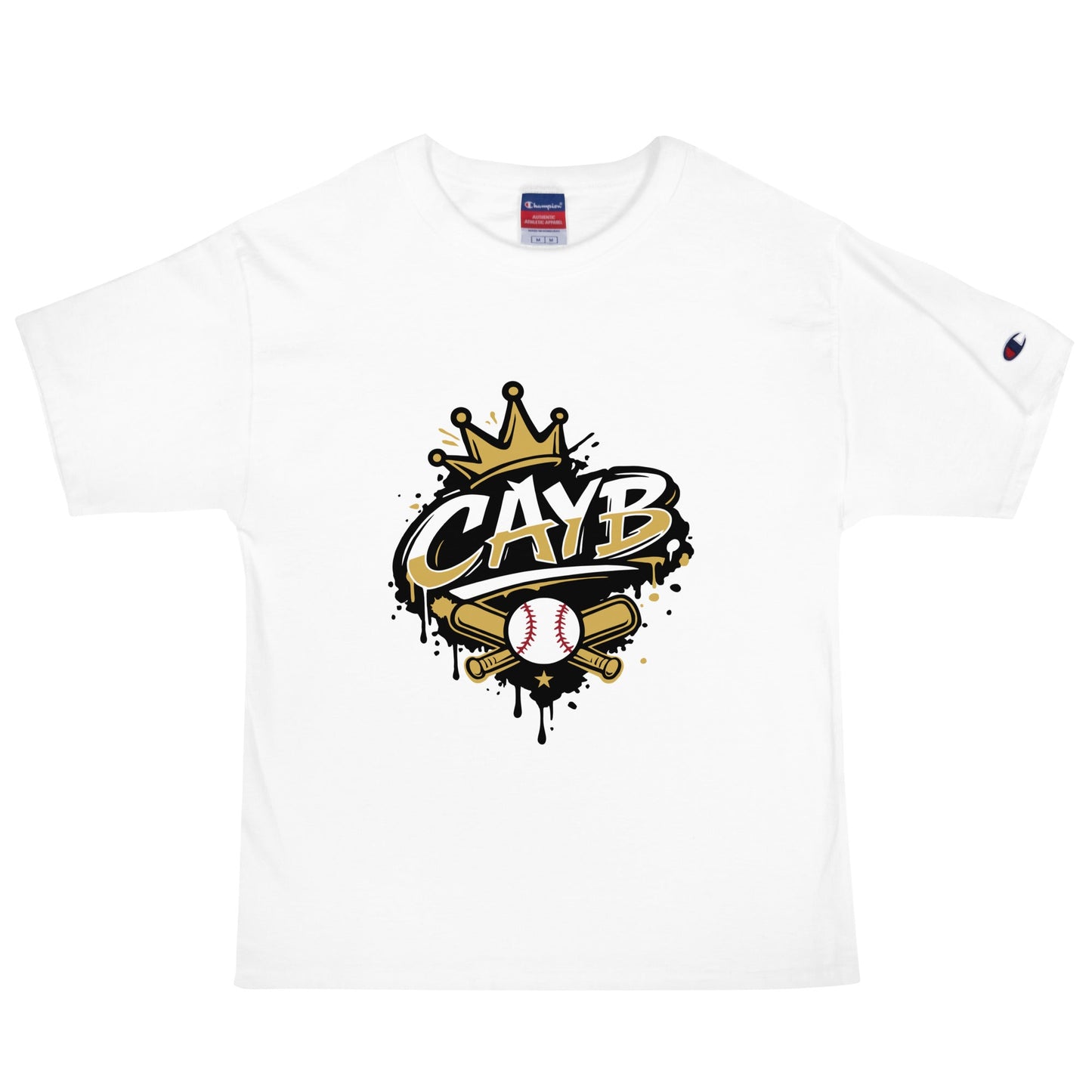 Signature | Champion T-Shirt | Conroe Area Youth Baseball | Crown Logo