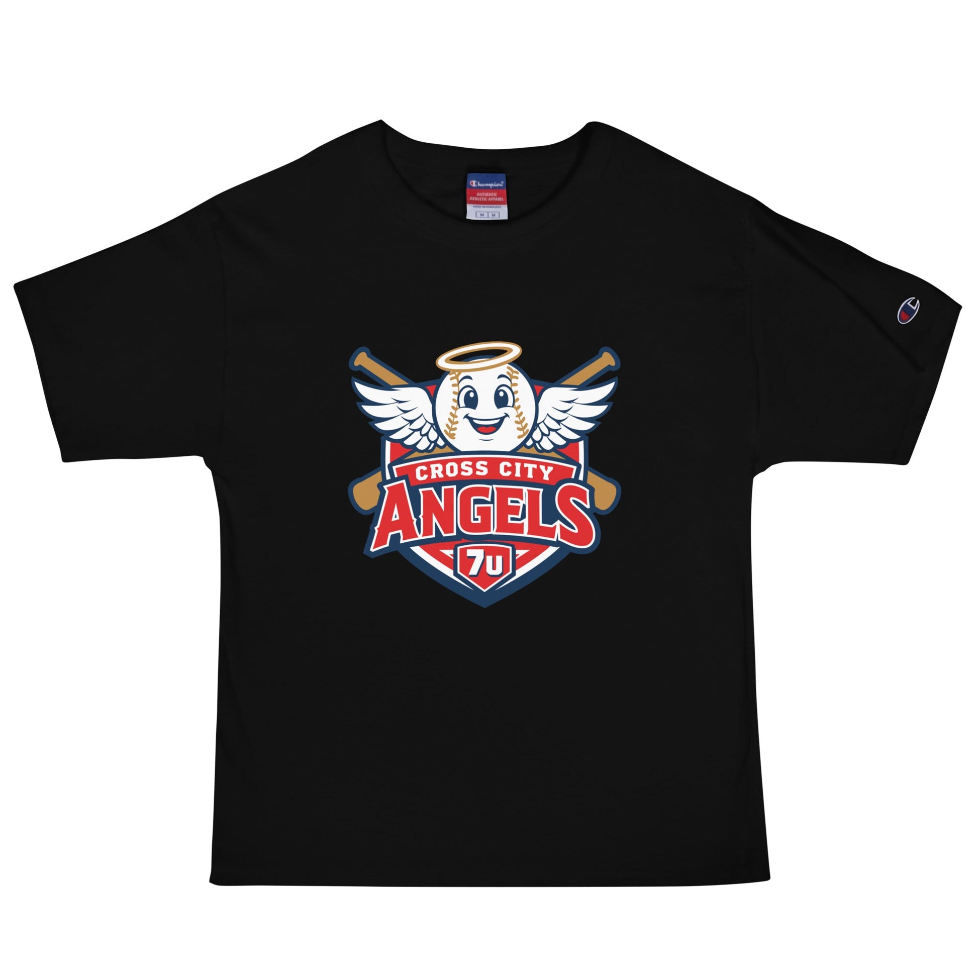 Signature | Champion T-Shirt | Cross City Angels | Shield Logo
