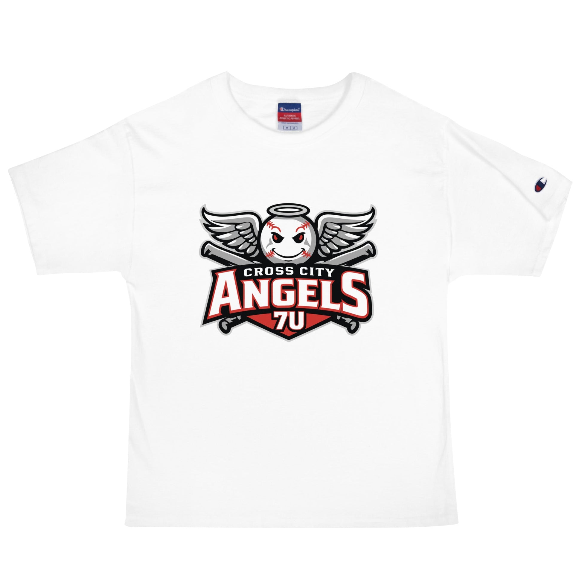 Signature | Champion T-Shirt | Cross City Angels | Winged Guardian Logo