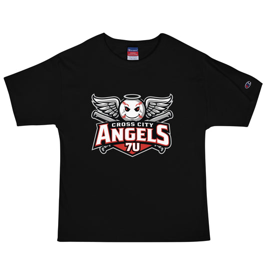 Signature | Champion T-Shirt | Cross City Angels | Winged Guardian Logo