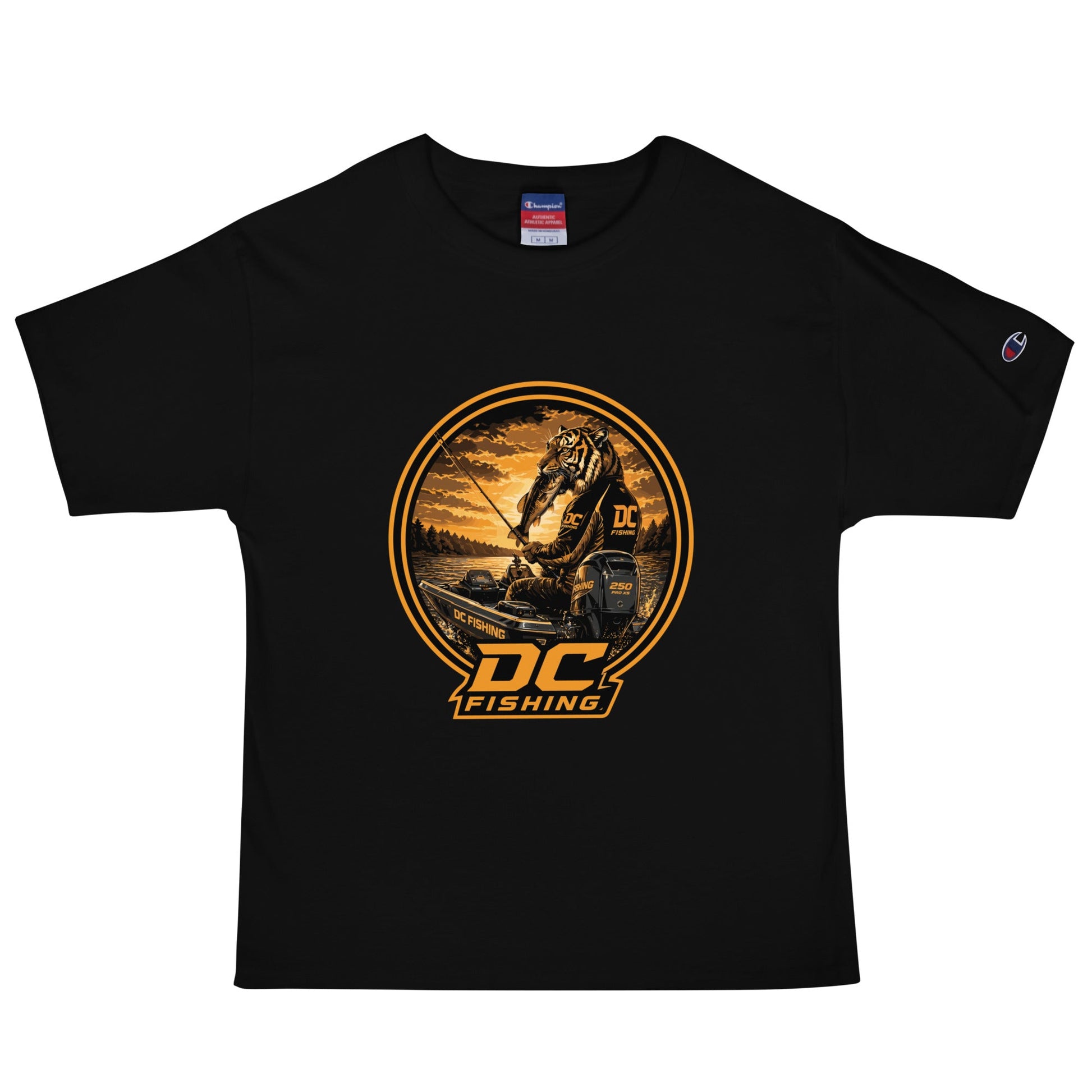 Signature | Champion T-Shirt | DeKalb Fishing Team | Badge Logo