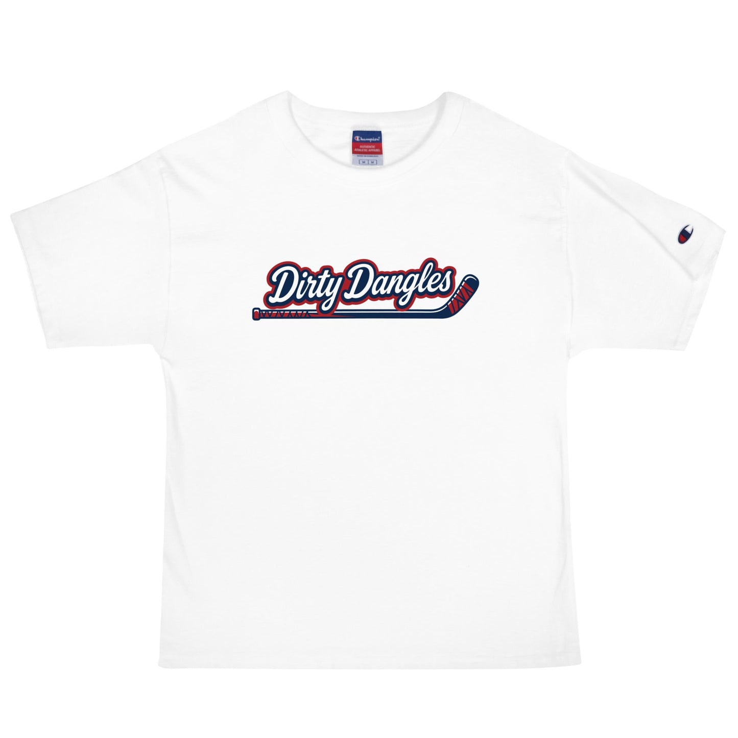 Signature | Champion T-Shirt | Dirty Dangles | Script Logo