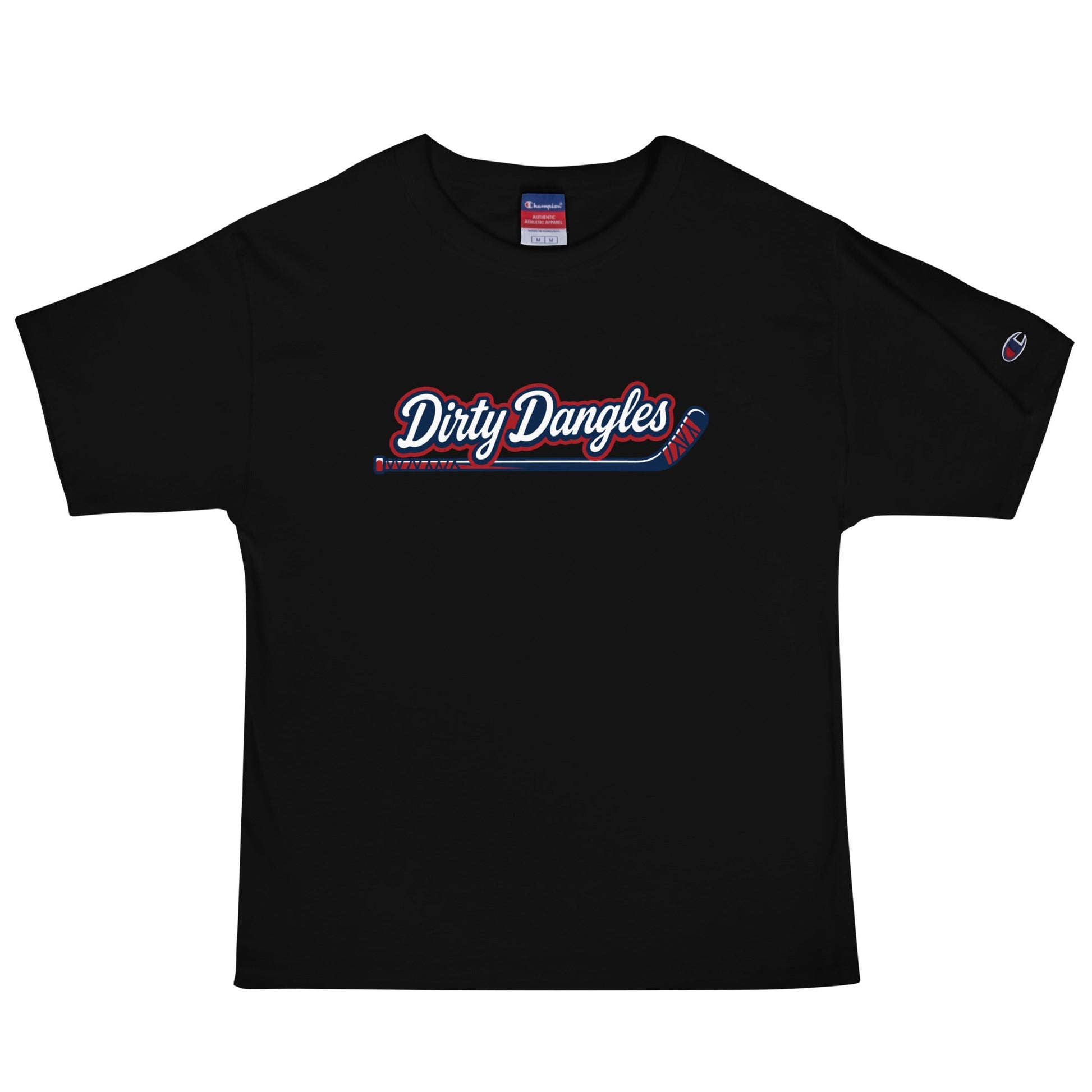 Signature | Champion T-Shirt | Dirty Dangles | Script Logo