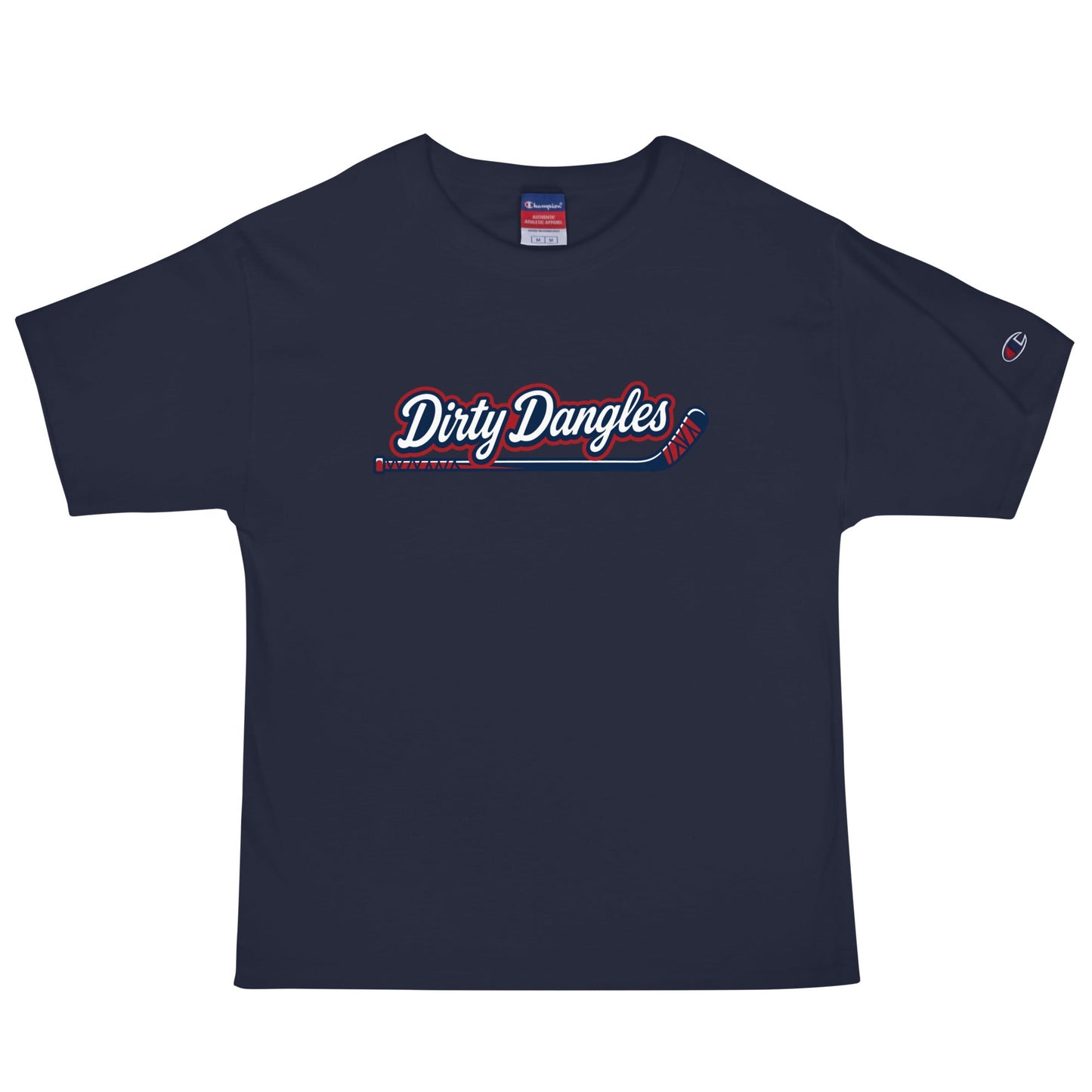 Signature | Champion T-Shirt | Dirty Dangles | Script Logo