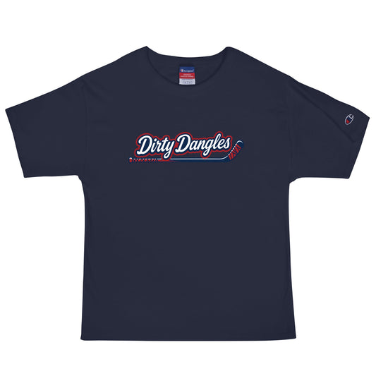 Signature | Champion T-Shirt | Dirty Dangles | Script Logo