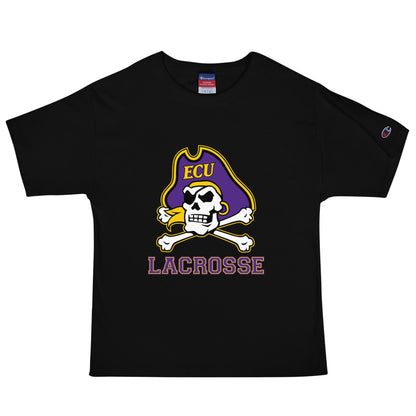 Signature | Champion T-Shirt | ECU Club Womens Lacrosse | Ironclad Corsairs Logo
