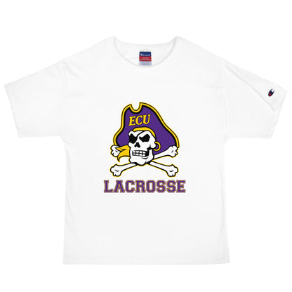 Signature | Champion T-Shirt | ECU Club Womens Lacrosse | Ironclad Corsairs Logo