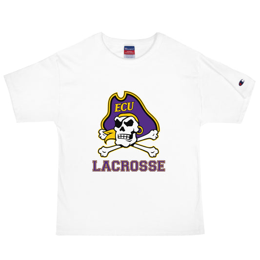 Signature | Champion T-Shirt | ECU Club Womens Lacrosse | Ironclad Corsairs Logo