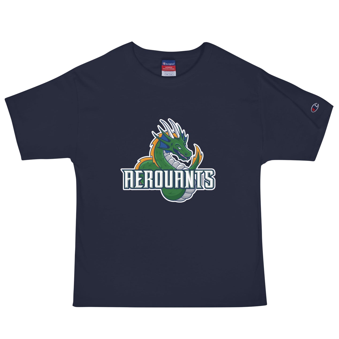 Signature | Champion T-Shirt | Emerald High School Baseball | Dragon Logo