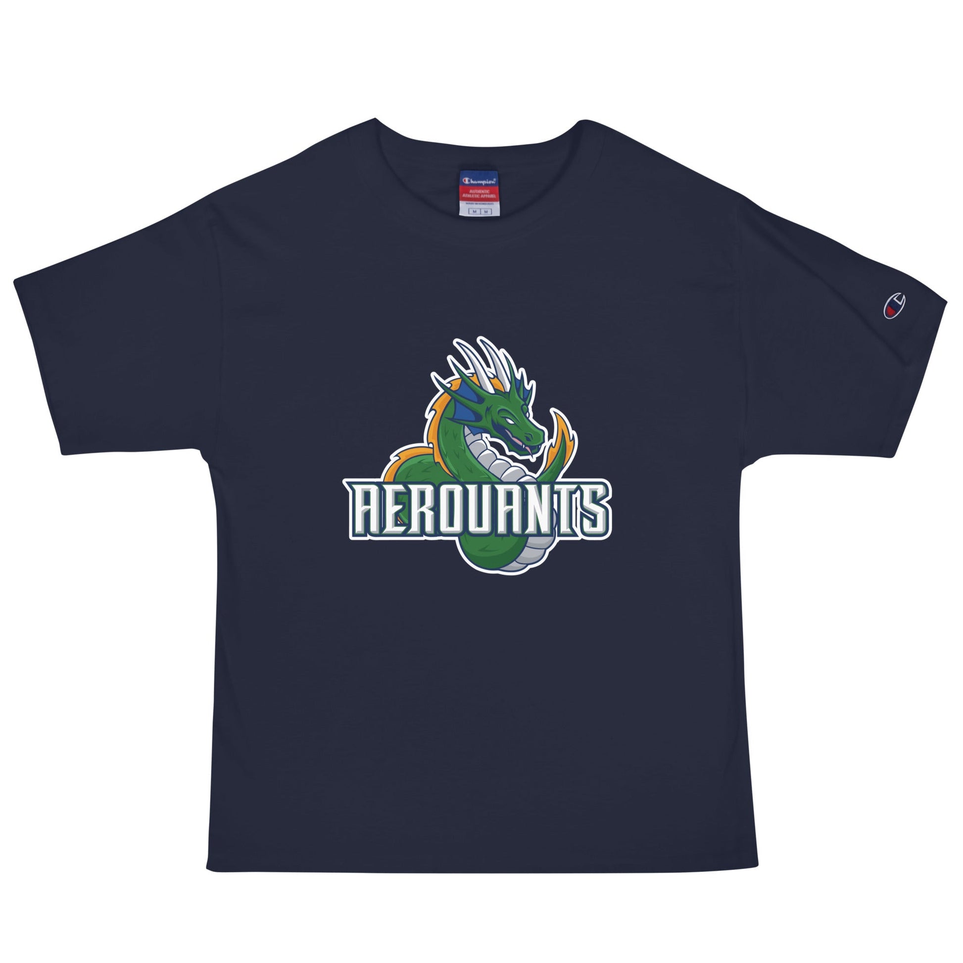 Signature | Champion T-Shirt | Emerald High School Baseball | Dragon Logo