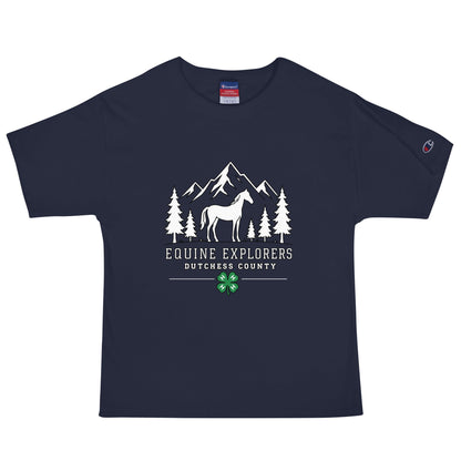 Signature | Champion T-Shirt | Equine Explorers | Dutchess Crest Trailblazers Logo