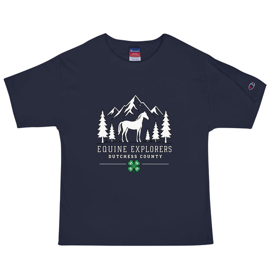 Signature | Champion T-Shirt | Equine Explorers | Dutchess Crest Trailblazers Logo