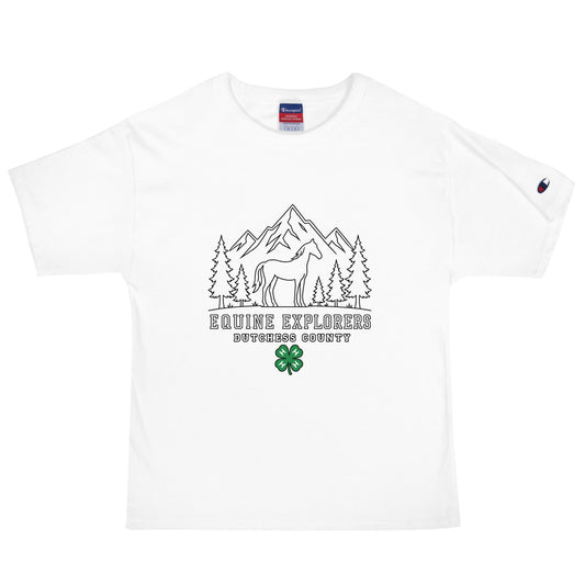 Signature | Champion T-Shirt | Equine Explorers | Dutchess Crest Trailblazers Logo