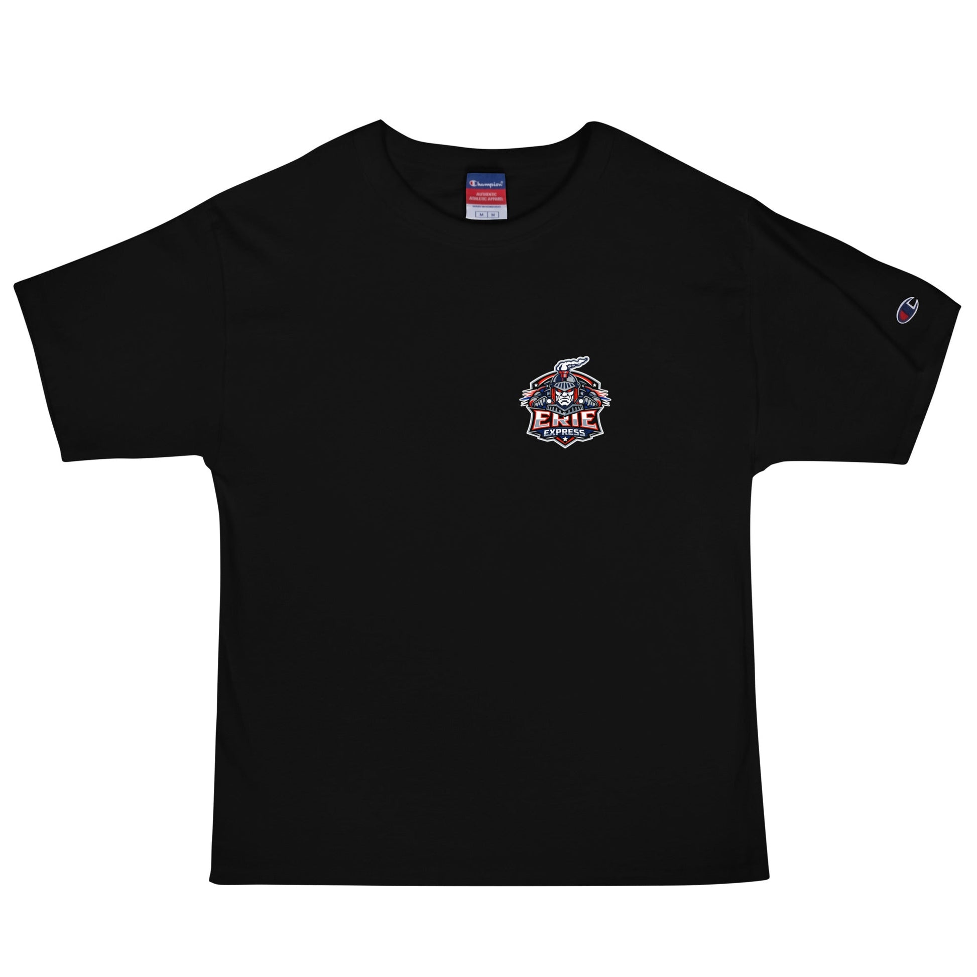 Signature | Champion T-Shirt | Erie Express Football | Badge Logo