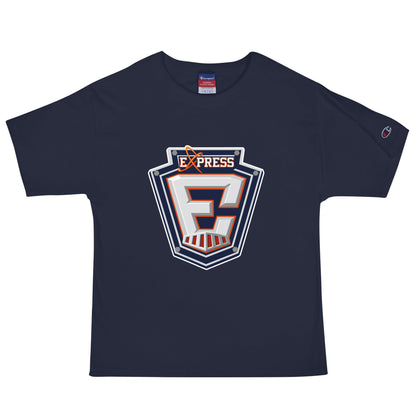 Signature | Champion T-Shirt | Erie Express Football | E Badge Logo