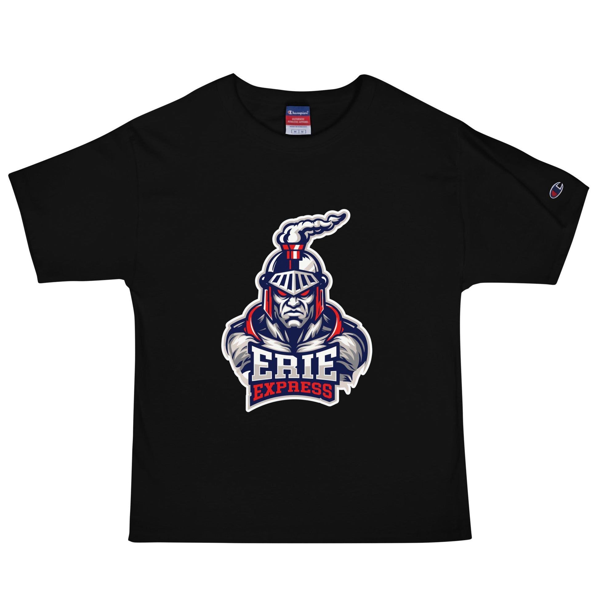 Signature | Champion T-Shirt | Erie Express Football | Mascot Logo