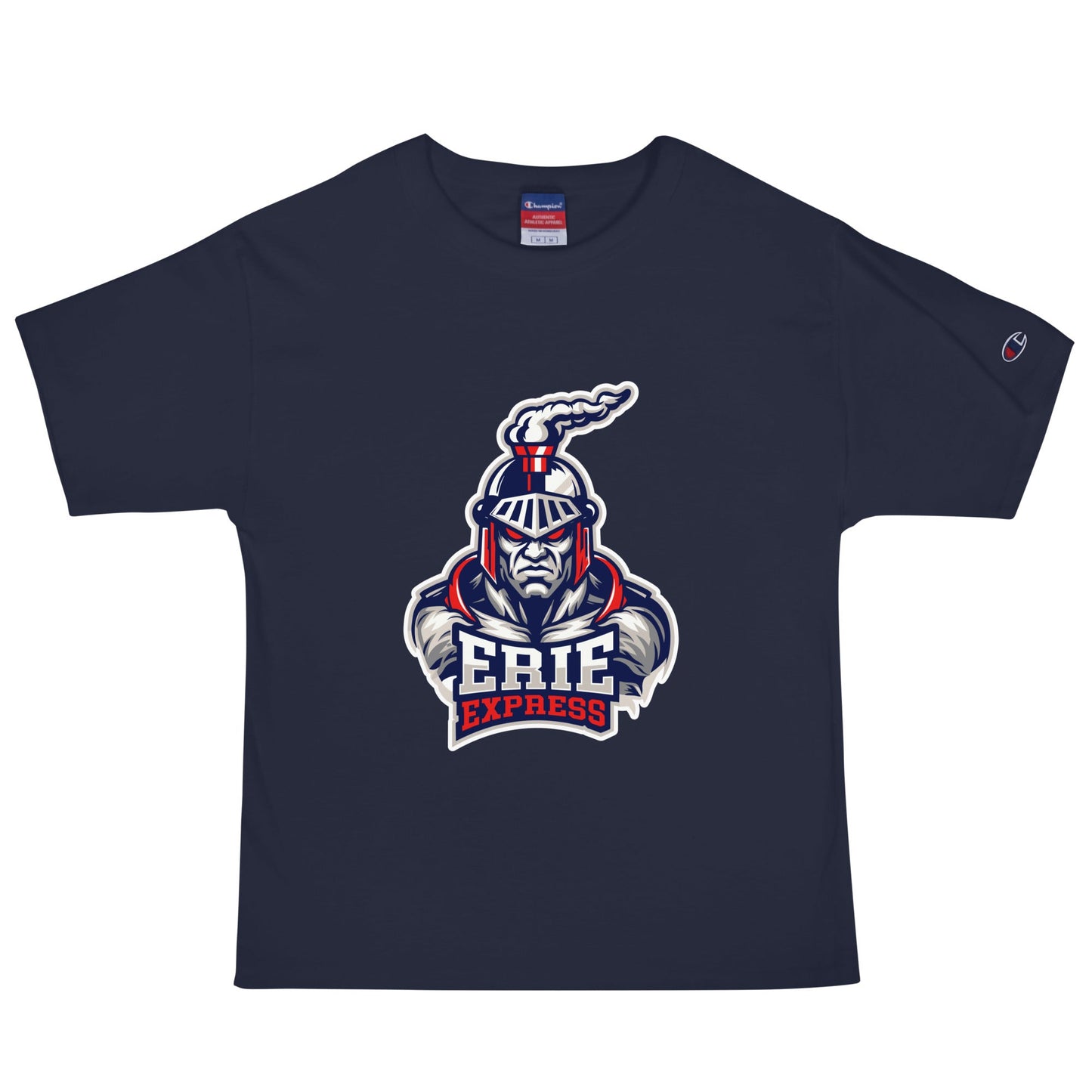 Signature | Champion T-Shirt | Erie Express Football | Mascot Logo
