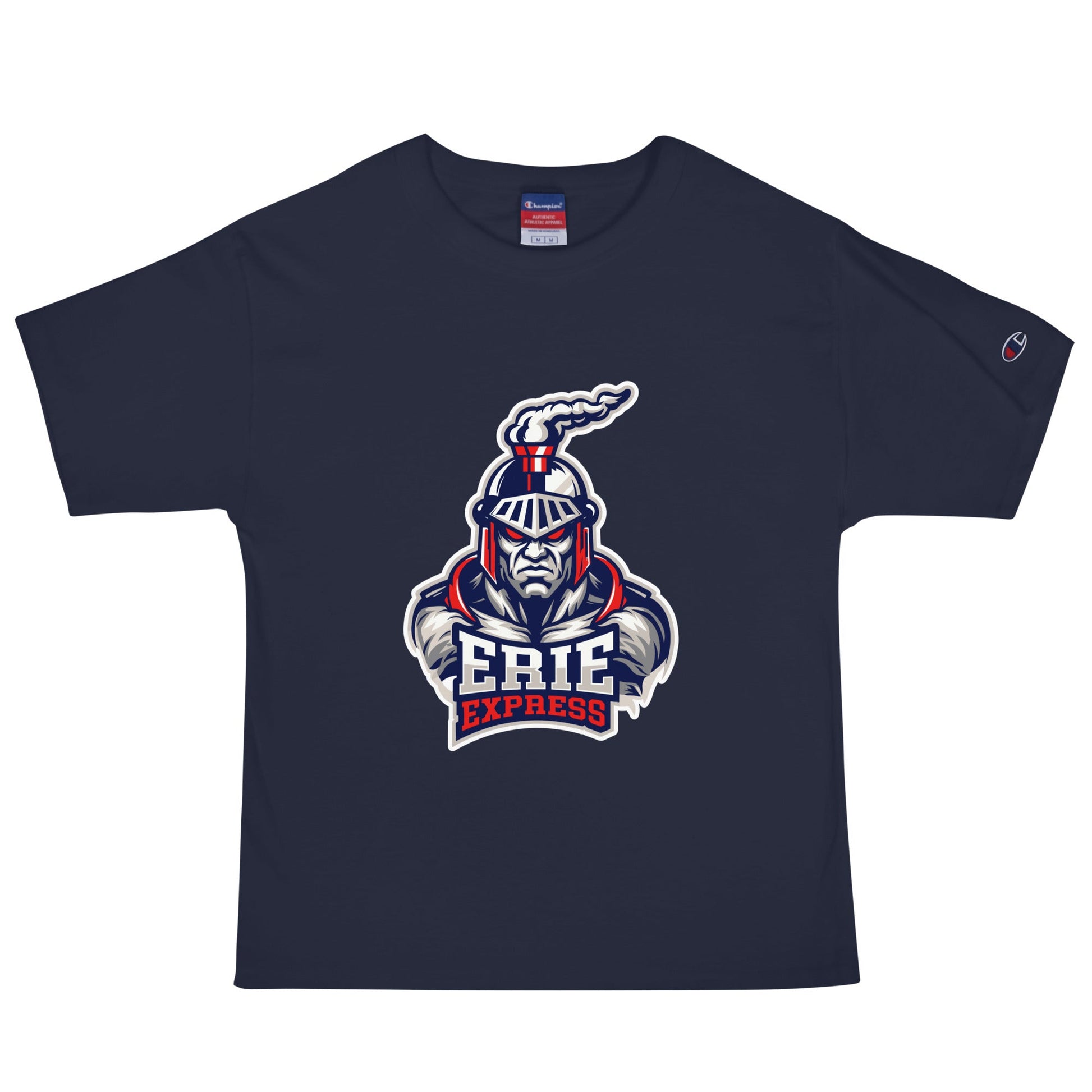 Signature | Champion T-Shirt | Erie Express Football | Mascot Logo