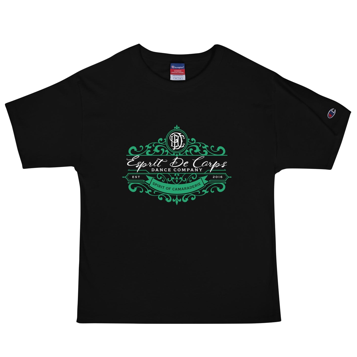 Signature | Champion T-Shirt | Esprit de Corps Dance Co., LLC | Crest Logo