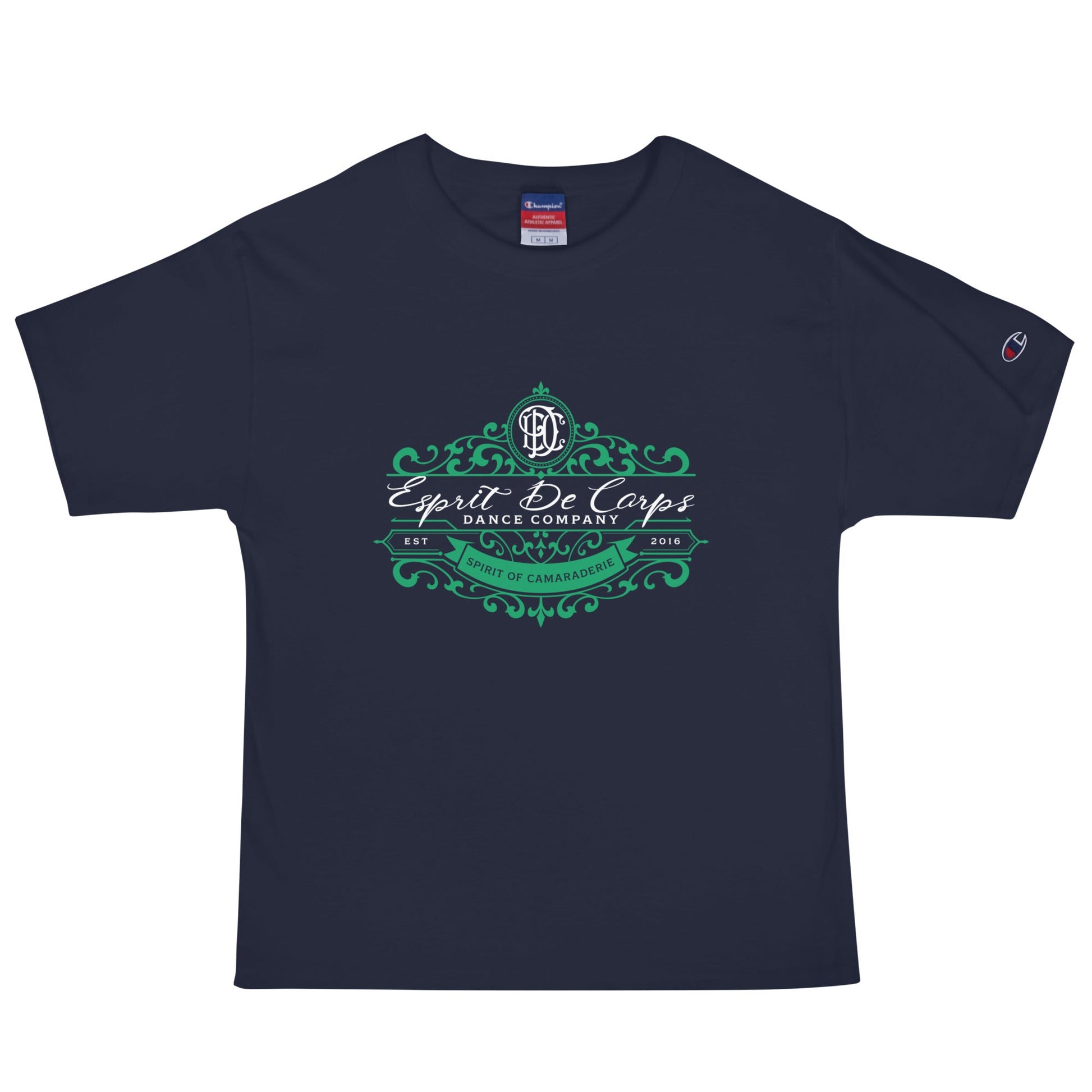 Signature | Champion T-Shirt | Esprit de Corps Dance Co., LLC | Crest Logo