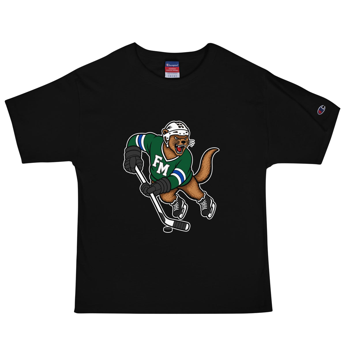 Signature | Champion T-Shirt | Fighting Mongooses Hockey Club | Vanguard Otters Logo