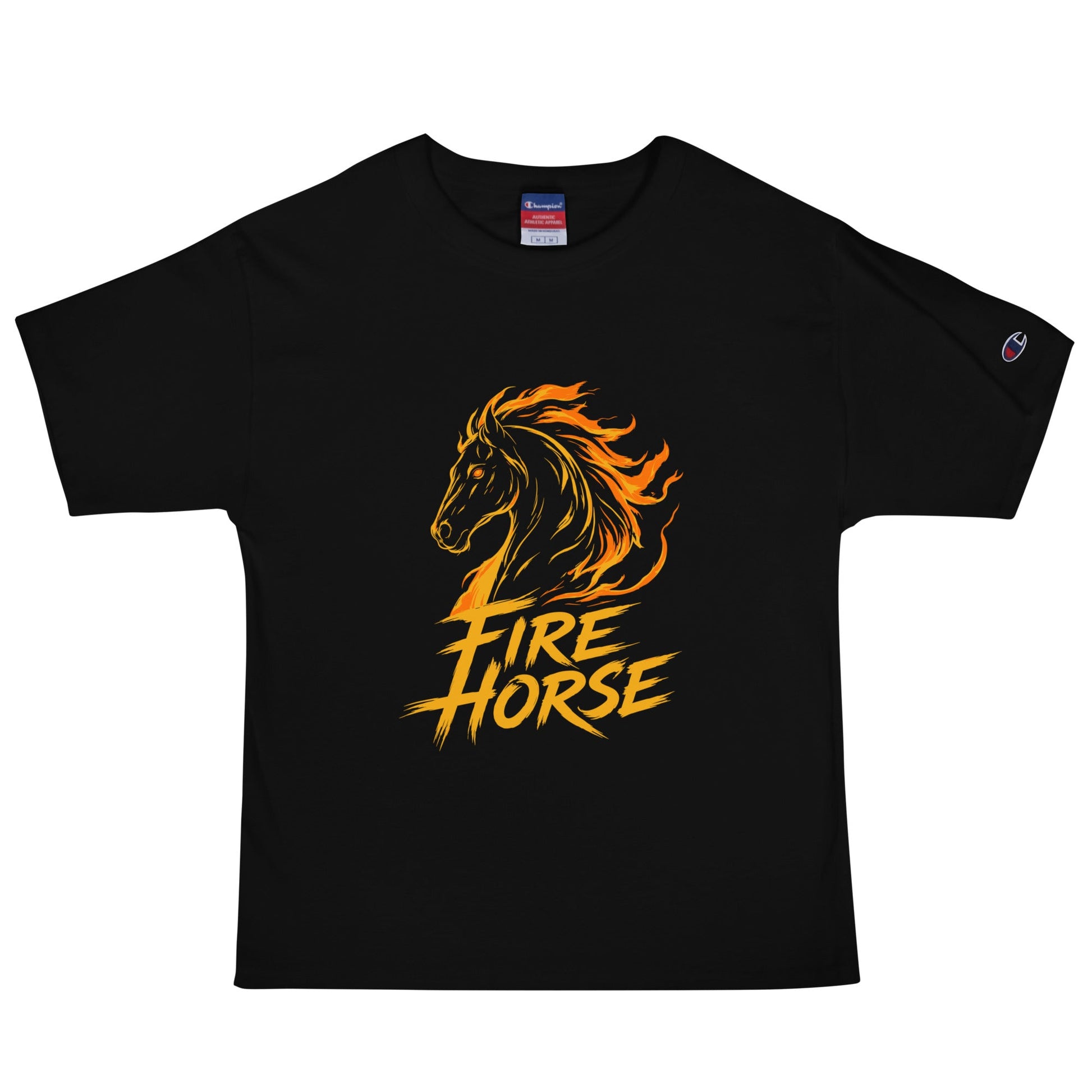 Signature | Champion T-Shirt | Fire Horse Masters | Emblem Logo
