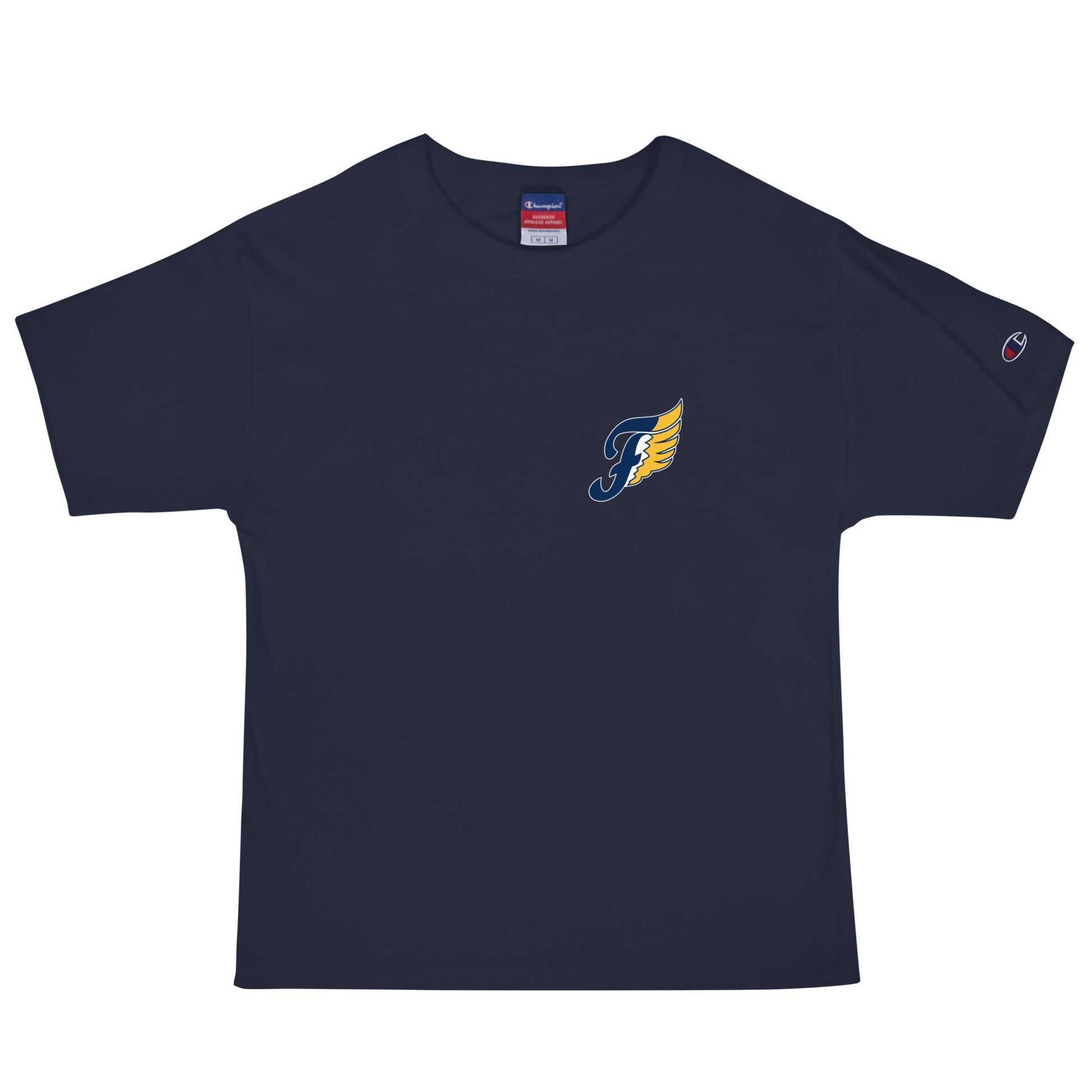 Signature | Champion T-Shirt | Fluvanna Youth Football and Cheer | Crest Logo