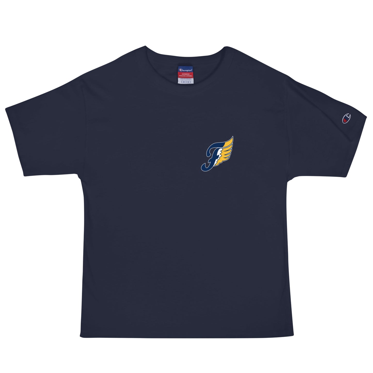 Signature | Champion T-Shirt | Fluvanna Youth Football and Cheer | Crest Logo