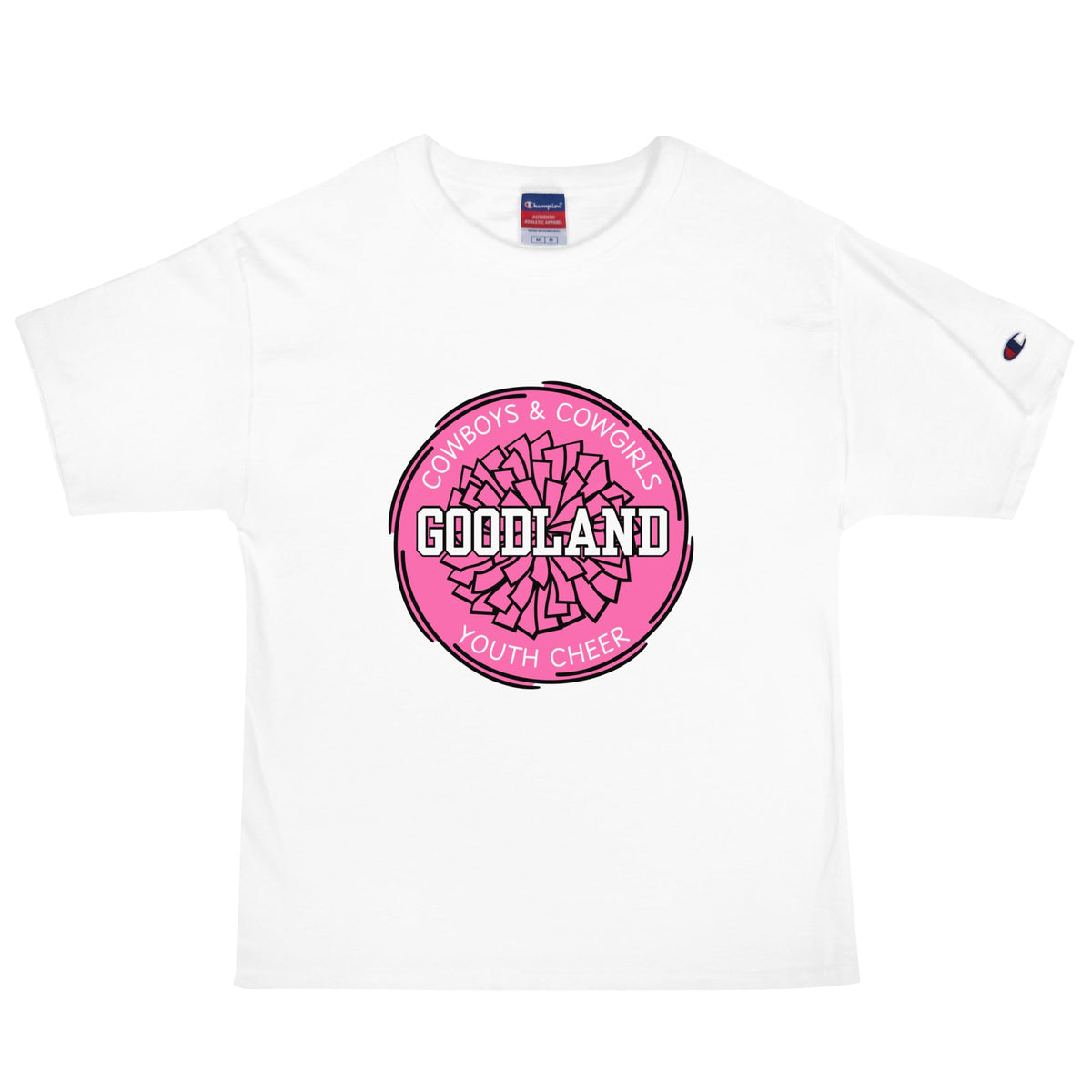 Signature | Champion T-Shirt | Goodland Youth Cheer | Vanguard Logo