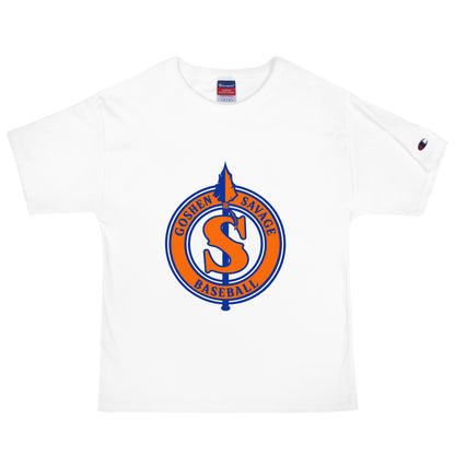 Signature | Champion T-Shirt | Goshen Savage Baseball | Badge Logo