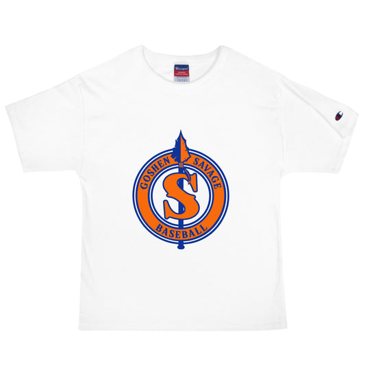 Signature | Champion T-Shirt | Goshen Savage Baseball | Badge Logo